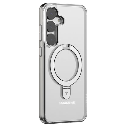 MagSafe Hülle für Samsung Galaxy S25+ S936, Torras, Ostand, Transparent