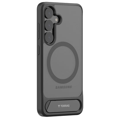 MagSafe-Hülle für Samsung Galaxy S25+ S936, Torras, Pstand, Schwarz