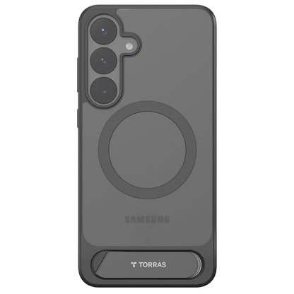 MagSafe-Hülle für Samsung Galaxy S25+ S936, Torras, Pstand, Schwarz