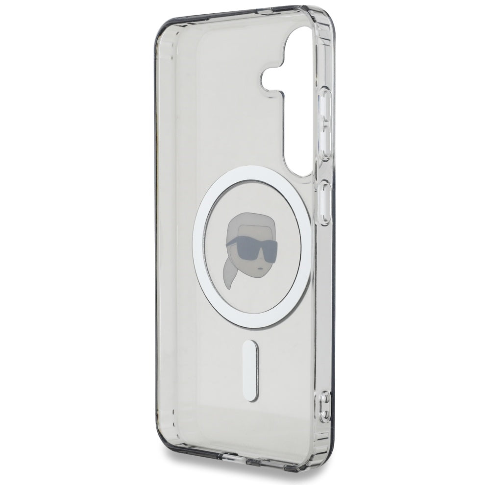 MagSafe Case for Samsung Galaxy S25 S931, Karl Lagerfeld, IML Karl's Head, Black