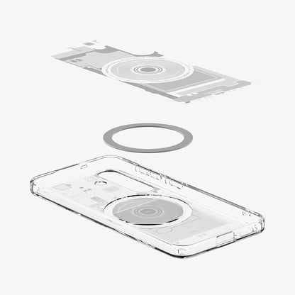 MagSafe Hülle für Samsung Galaxy S25 S931, Spigen, Ultra Hybrid Zero One, Weiß ACS09004