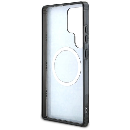 MagSafe Hülle für Samsung Galaxy S25 Ultra S938, Guess, IML Peony On 4G Background, Schwarz