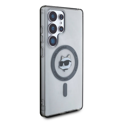 MagSafe Hülle für Samsung Galaxy S25 Ultra S938, Karl Lagerfeld, IML Choupette's Head, Schwarz