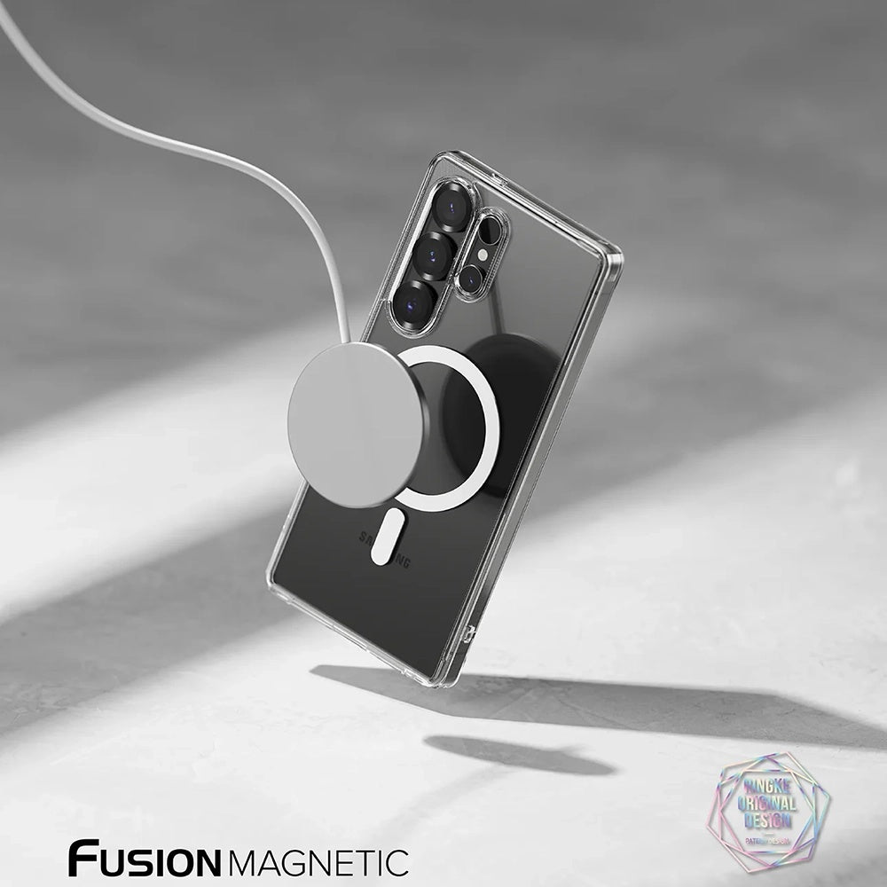 MagSafe-Hülle für Samsung Galaxy S25 Ultra S938, Ringke, Fusion, Matt Transparent