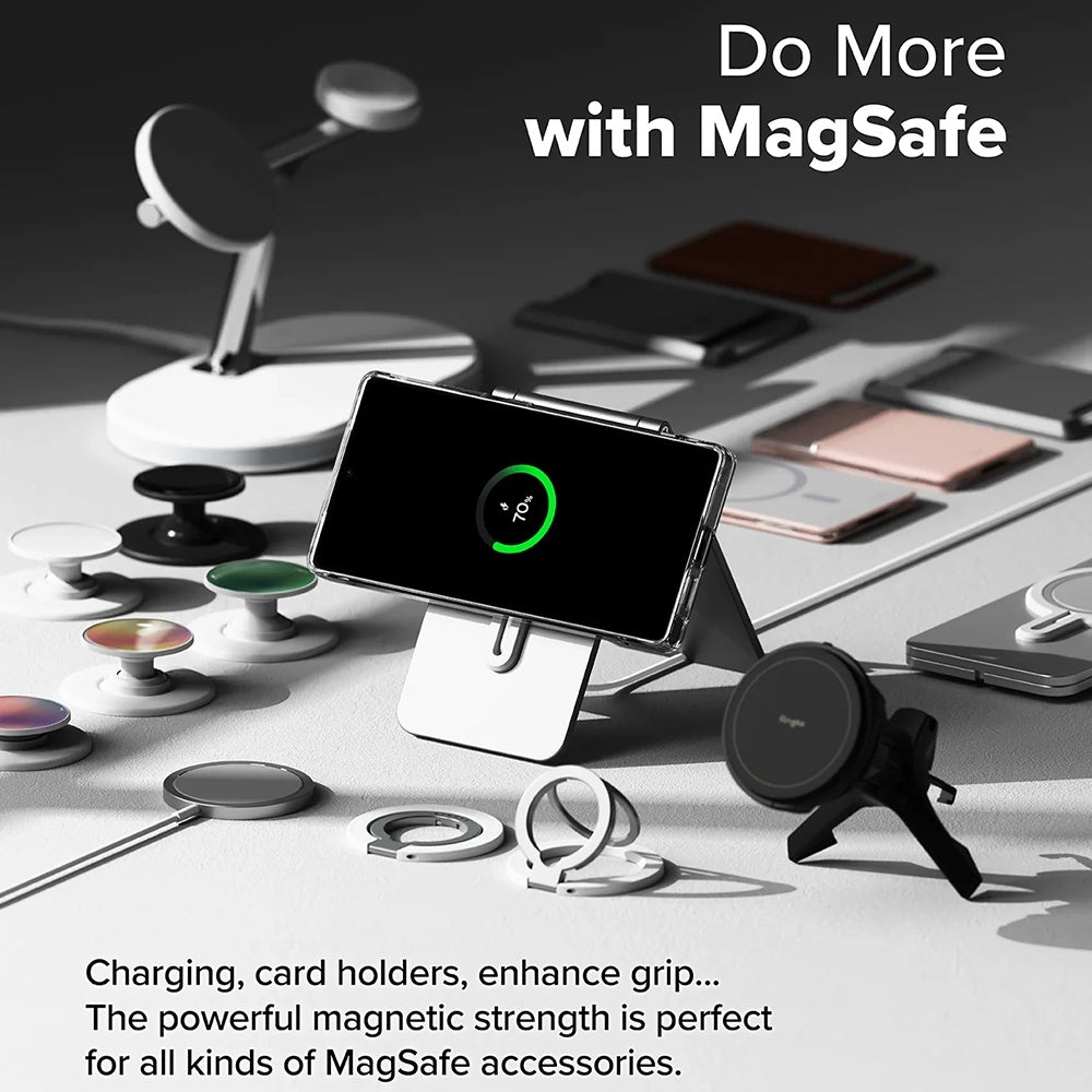 MagSafe-Hülle für Samsung Galaxy S25 Ultra S938, Ringke, Fusion, Matt Transparent