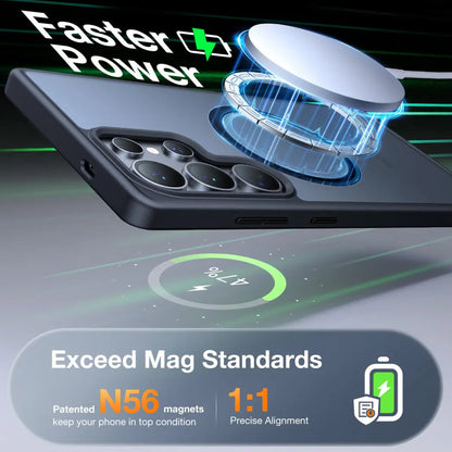 MagSafe-Hülle für Samsung Galaxy S25 Ultra S938, Torras, Guardian, Transparent