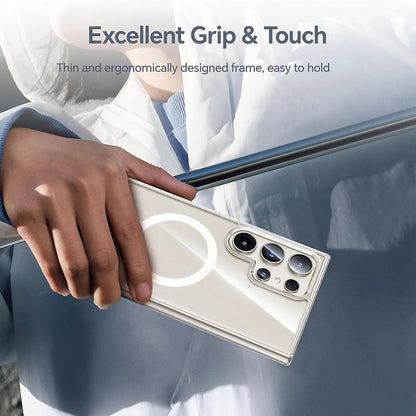 MagSafe Case for Samsung Galaxy S26 S942, Blueo, Crystal+ Anti-Drop, Transparent