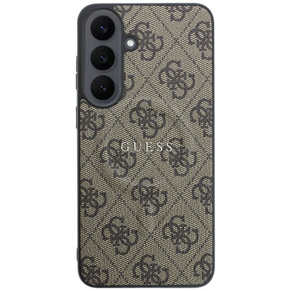 MagSafe-Hülle für Samsung Galaxy S26 FE S741, Guess, 4G Embossed Ring Classic Logo, Braun