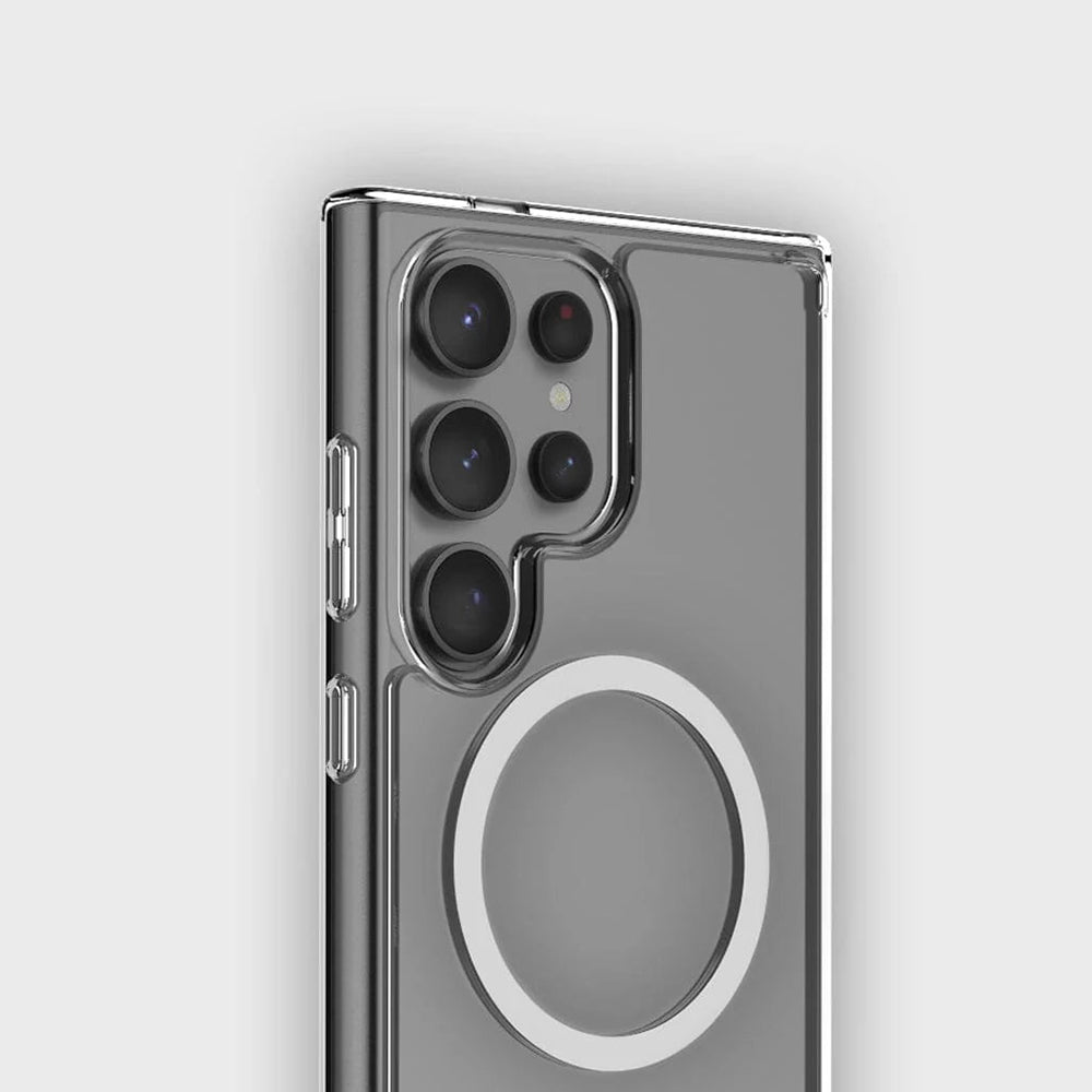 MagSafe Hülle für Samsung Galaxy S26 Plus S947, Blueo, Crystal+ Anti-Drop, Transparent