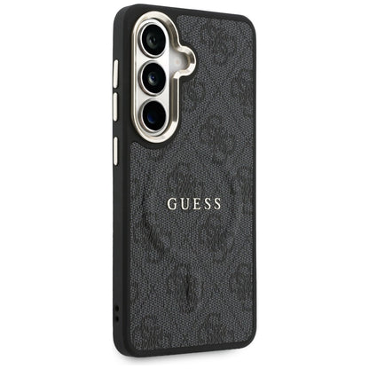 MagSafe-Hülle für Samsung Galaxy S26 Plus S947, Guess, 4G geprägter Ring, Schwarz