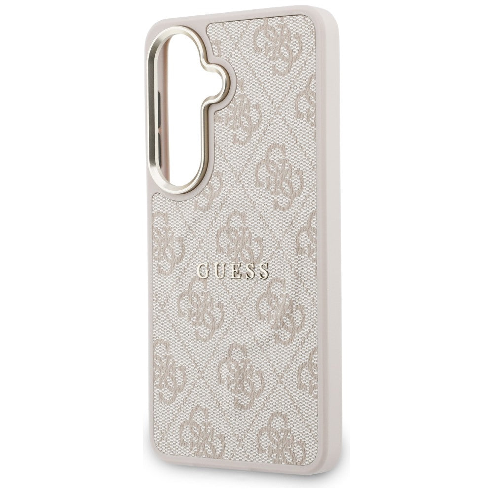 MagSafe-Hülle für Samsung Galaxy S26 Plus S947, Guess, 4G geprägter Ring, Rosa