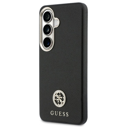 MagSafe Case for Samsung Galaxy S26 Plus S947, Guess, Rhinestone Round Logo, Black