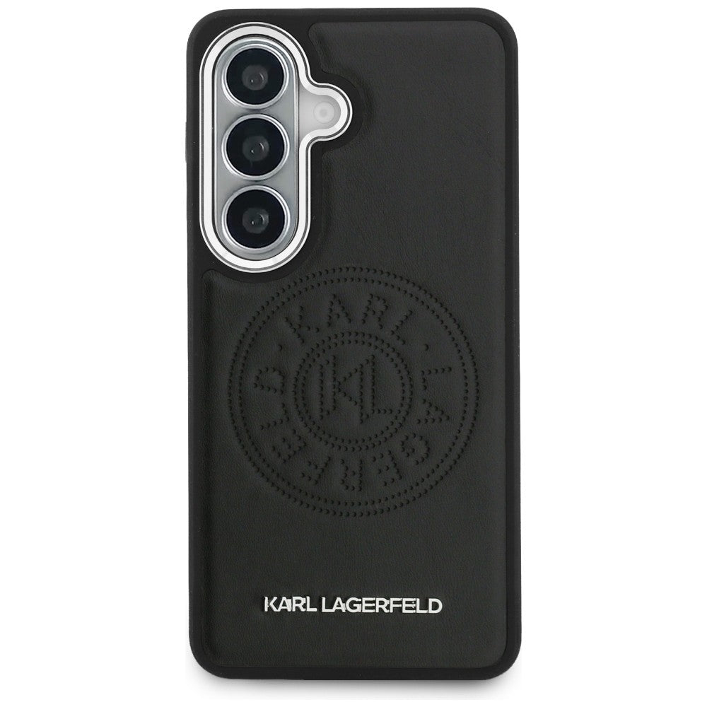 MagSafe-Hülle für Samsung Galaxy S26 Plus S947, Karl Lagerfeld, Karl Round Point Logo, Schwarz