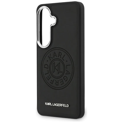 MagSafe-Hülle für Samsung Galaxy S26 Plus S947, Karl Lagerfeld, Karl Round Point Logo, Schwarz