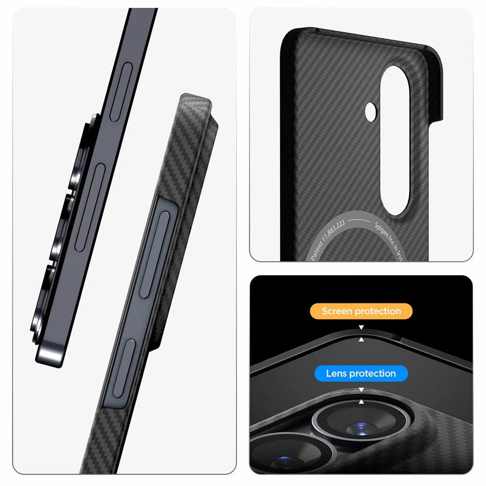 MagSafe-Hülle für Samsung Galaxy S26 Plus S947, Spigen, Air Skin, Schwarz
