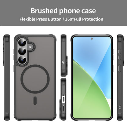 MagSafe Hülle für Samsung Galaxy S26 Plus, Techsuit, HaloFrost II, Schwarz