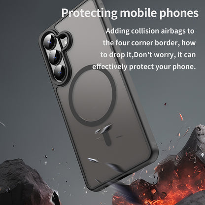 MagSafe Hülle für Samsung Galaxy S26 Plus, Techsuit, HaloFrost II, Schwarz