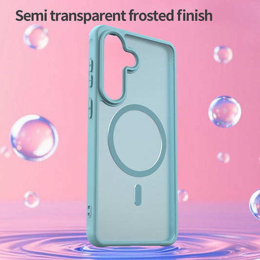 MagSafe Hülle für Samsung Galaxy S26 Plus, Techsuit, HaloFrost II, Hellgrün