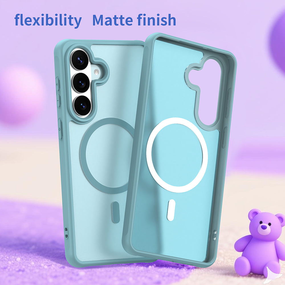 MagSafe Hülle für Samsung Galaxy S26 Plus, Techsuit, HaloFrost II, Hellgrün