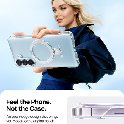 MagSafe Hülle für Samsung Galaxy S26 Plus, Torras, Ostand Slim, Transparent