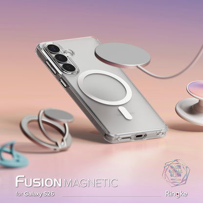 MagSafe Hülle für Samsung Galaxy S26 S942, Ringke, Fusion, Matt Transparent