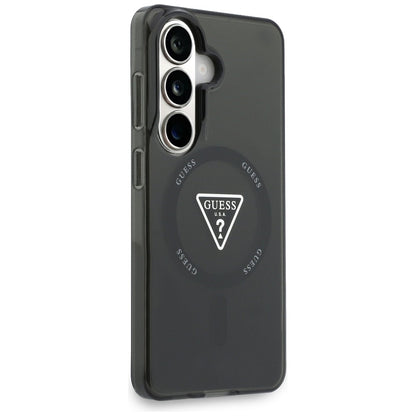 MagSafe Hülle für Samsung Galaxy S26 S942, Guess, IML Gradient Triangle Logo, Schwarz