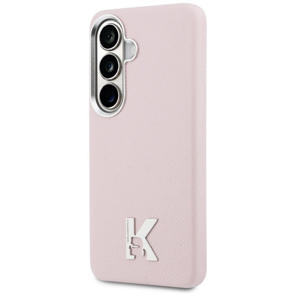 MagSafe Hülle für Samsung Galaxy S26 S942, Karl Lagerfeld, Karl Head Logo, Rosa