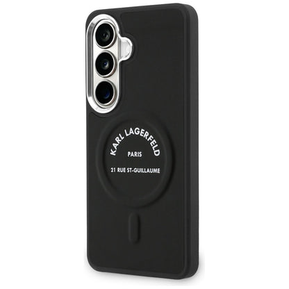 MagSafe Hülle für Samsung Galaxy S26 S942, Karl Lagerfeld, Karl RSG Logo, Schwarz
