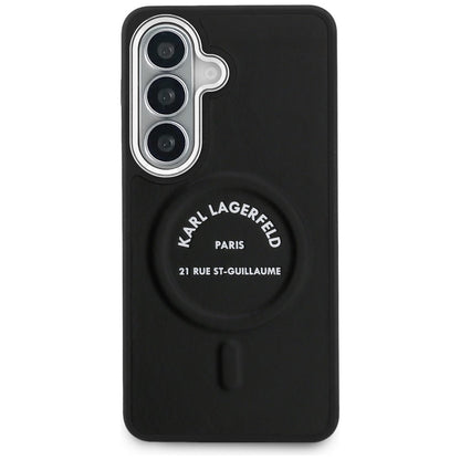MagSafe Hülle für Samsung Galaxy S26 S942, Karl Lagerfeld, Karl RSG Logo, Schwarz