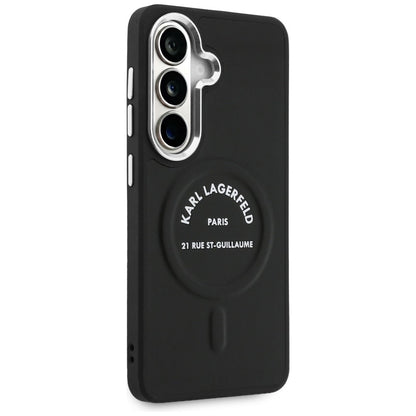 MagSafe Hülle für Samsung Galaxy S26 S942, Karl Lagerfeld, Karl RSG Logo, Schwarz