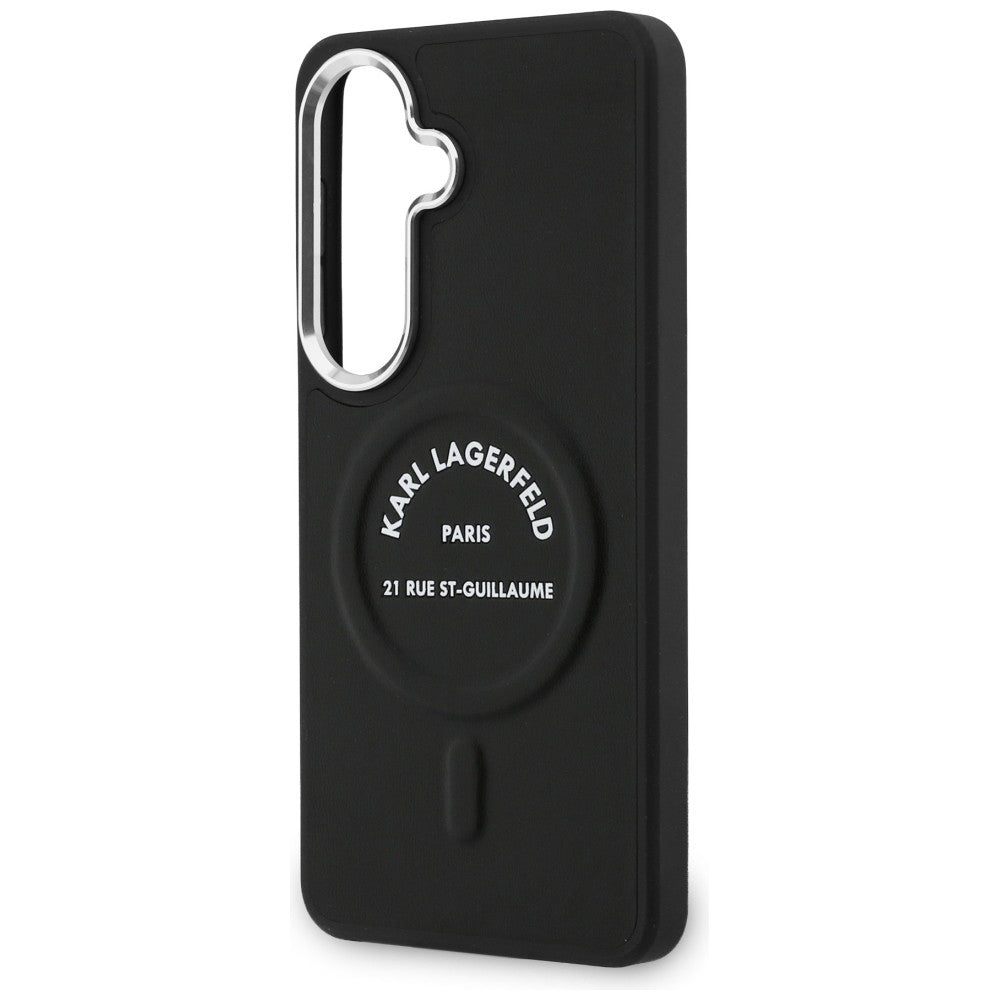MagSafe Hülle für Samsung Galaxy S26 S942, Karl Lagerfeld, Karl RSG Logo, Schwarz