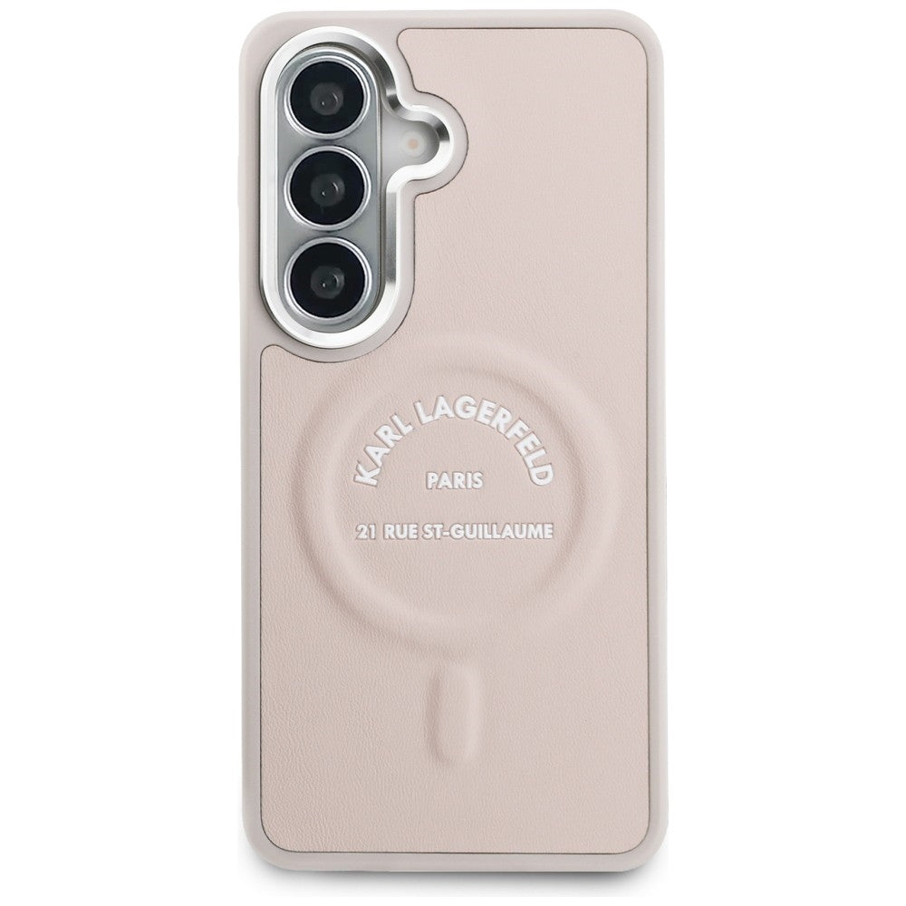 MagSafe-Hülle für Samsung Galaxy S26 S942, Karl Lagerfeld, Karl RSG Logo, Rosa