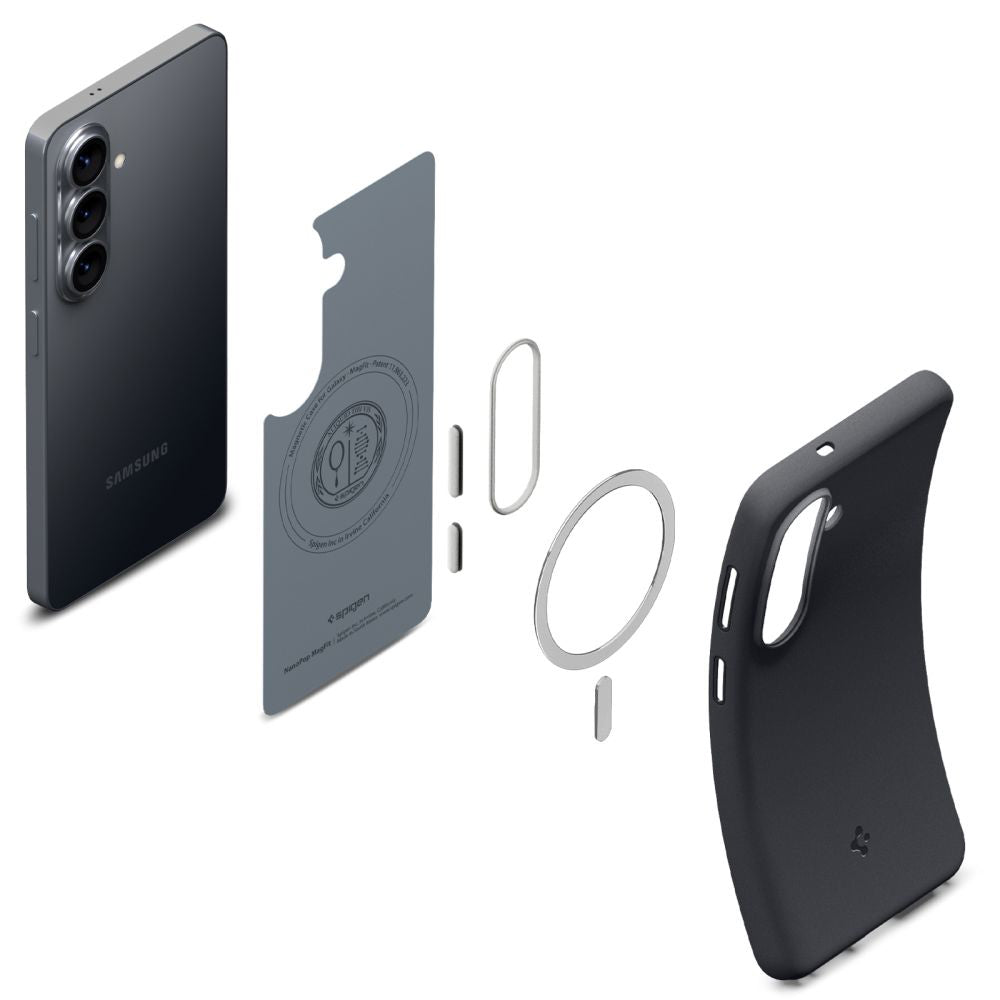 MagSafe Hülle für Samsung Galaxy S26 S942, Spigen, Caseology Nano Pop, Schwarz ACS11066