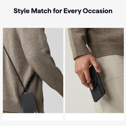 MagSafe Hülle für Samsung Galaxy S26 S942, Techsuit, Aramid Fiber, Schwarz