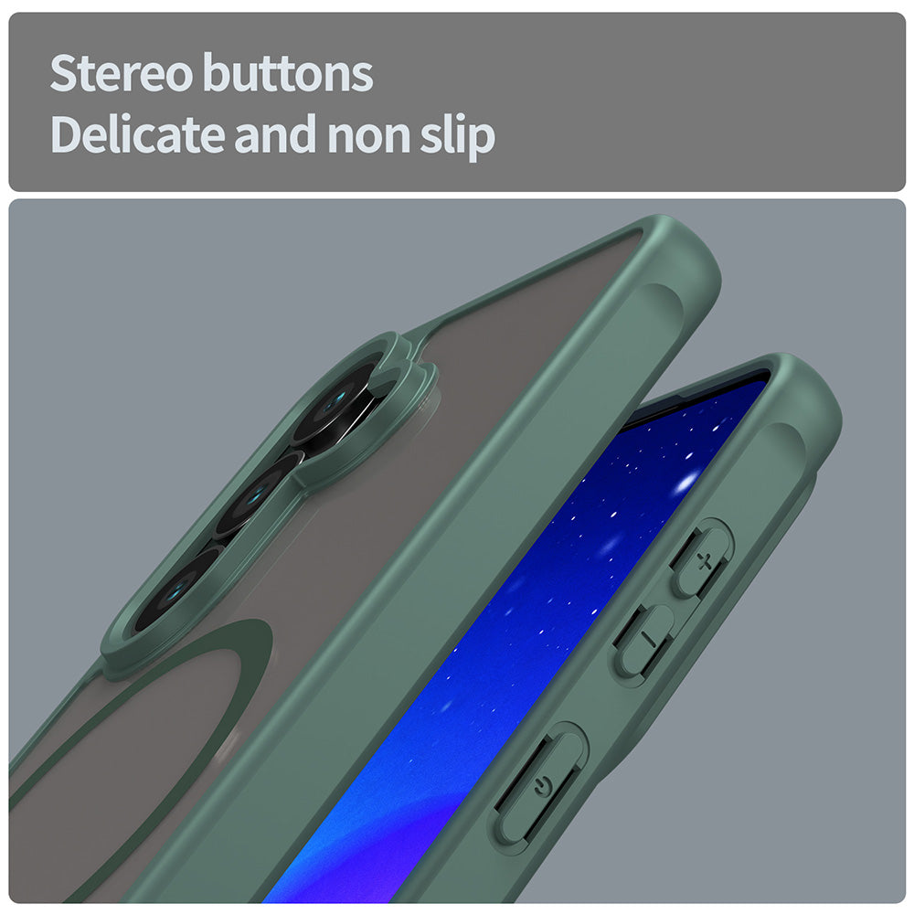 MagSafe Hülle für Samsung Galaxy S26, Techsuit, HaloFrost II, Grün