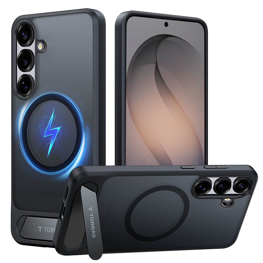 MagSafe Hülle für Samsung Galaxy S26, Torras, Pstand, Schwarz