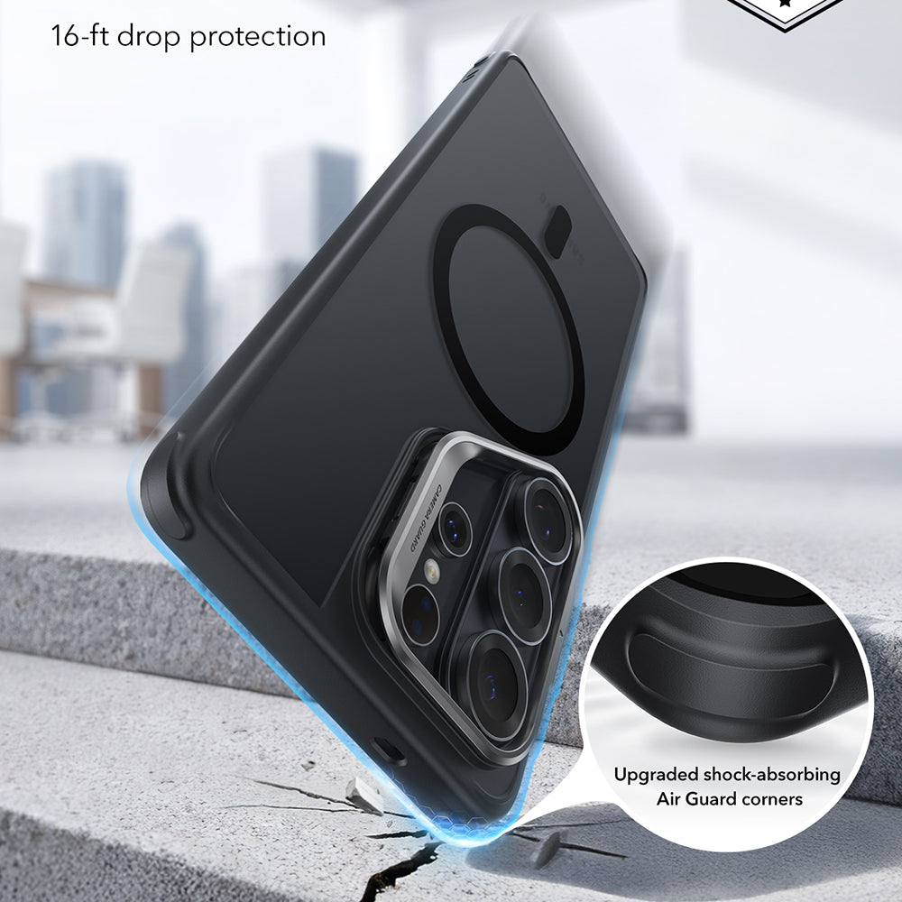 MagSafe Hülle für Samsung Galaxy S26 Ultra, ESR, Classic Hybrid Kickstand, Satinschwarz