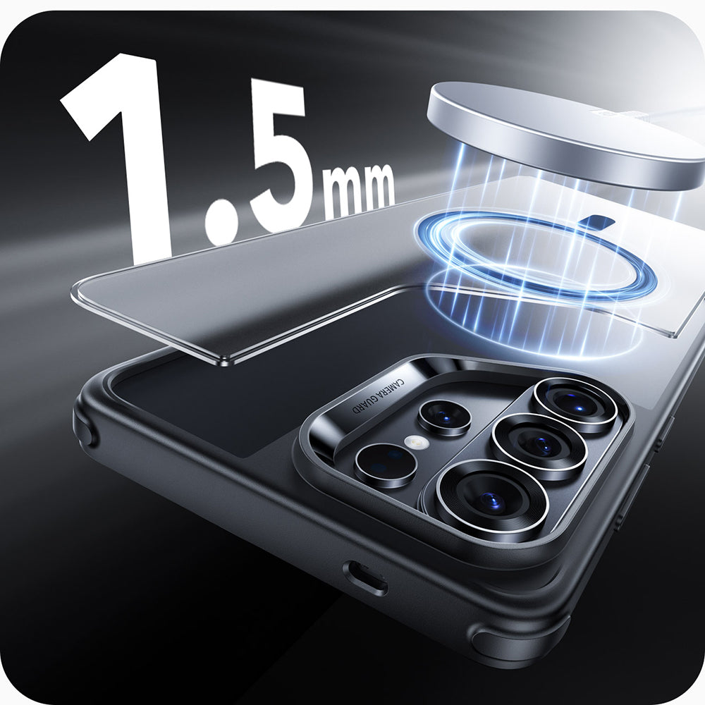 MagSafe Hülle für Samsung Galaxy S26 Ultra, ESR, Classic Hybrid, Satinschwarz