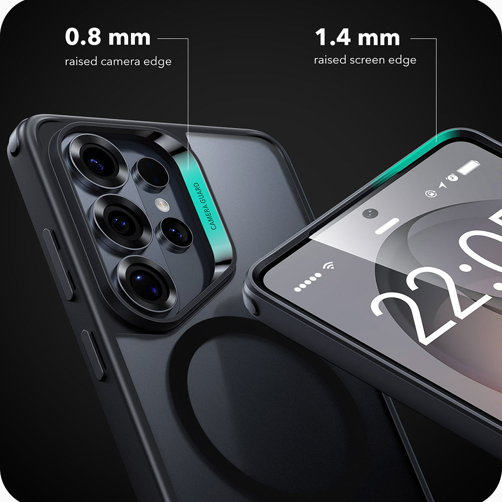 MagSafe Hülle für Samsung Galaxy S26 Ultra, ESR, Classic Hybrid, Satinschwarz