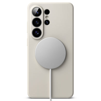 MagSafe Case for Samsung Galaxy S26 Ultra S948, Ringke, Silicone, Cream