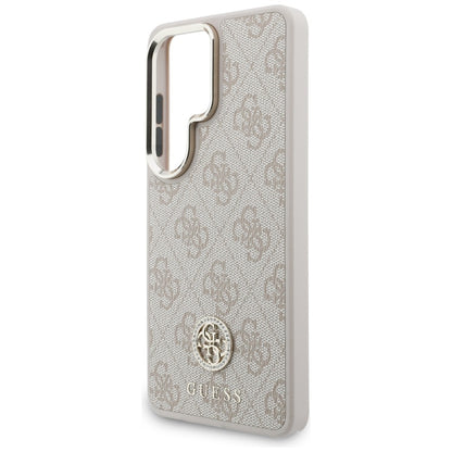 MagSafe Hülle für Samsung Galaxy S26 Ultra S948, GUESS, 4G Big Rhinestone Triangle Strap, Rosa