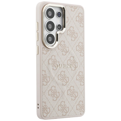 MagSafe Hülle für Samsung Galaxy S26 Ultra S948, Guess, 4G Embossed Ring, Rosa