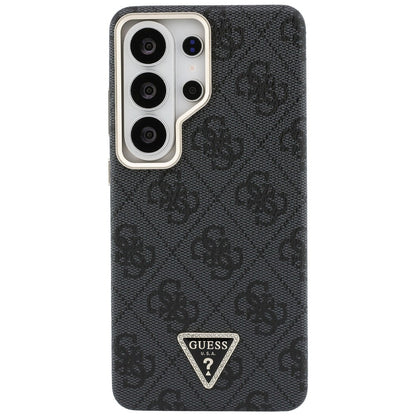 MagSafe Hülle für Samsung Galaxy S26 Ultra S948, Guess, 4G Triangle Logo, Schwarz