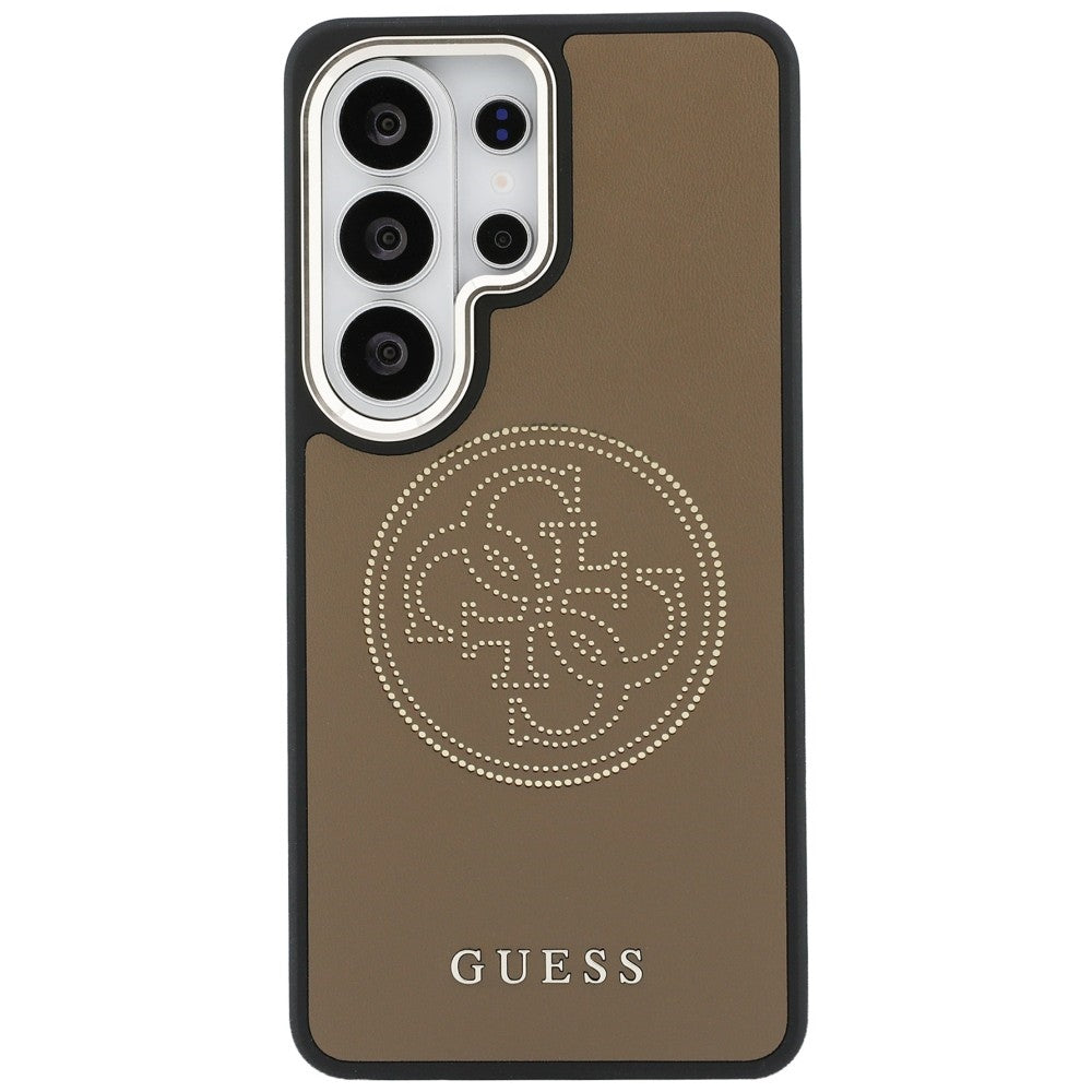 MagSafe Hülle für Samsung Galaxy S26 Ultra S948, Guess, Perforated Logo, Braun
