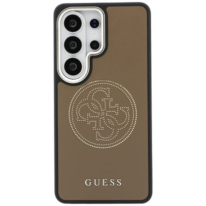 MagSafe Hülle für Samsung Galaxy S26 Ultra S948, Guess, Perforated Logo, Braun
