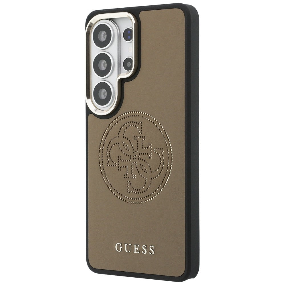 MagSafe Hülle für Samsung Galaxy S26 Ultra S948, Guess, Perforated Logo, Braun