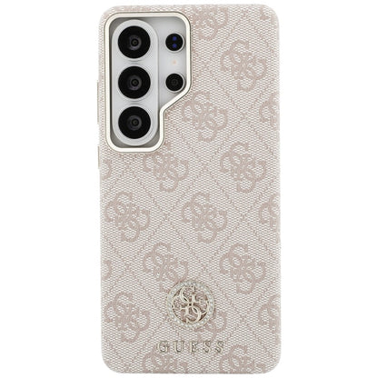 MagSafe Case for Samsung Galaxy S26 Ultra S948, Guess, Rhinestone Round Logo, Pink