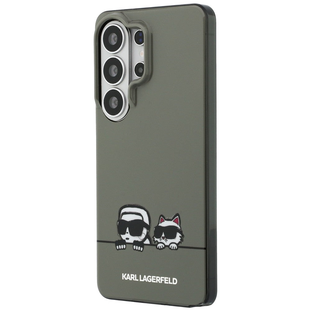 MagSafe Case for Samsung Galaxy S26 Ultra S948, Karl Lagerfeld, IML Karl & Choupette Peekaboo Logo, Black