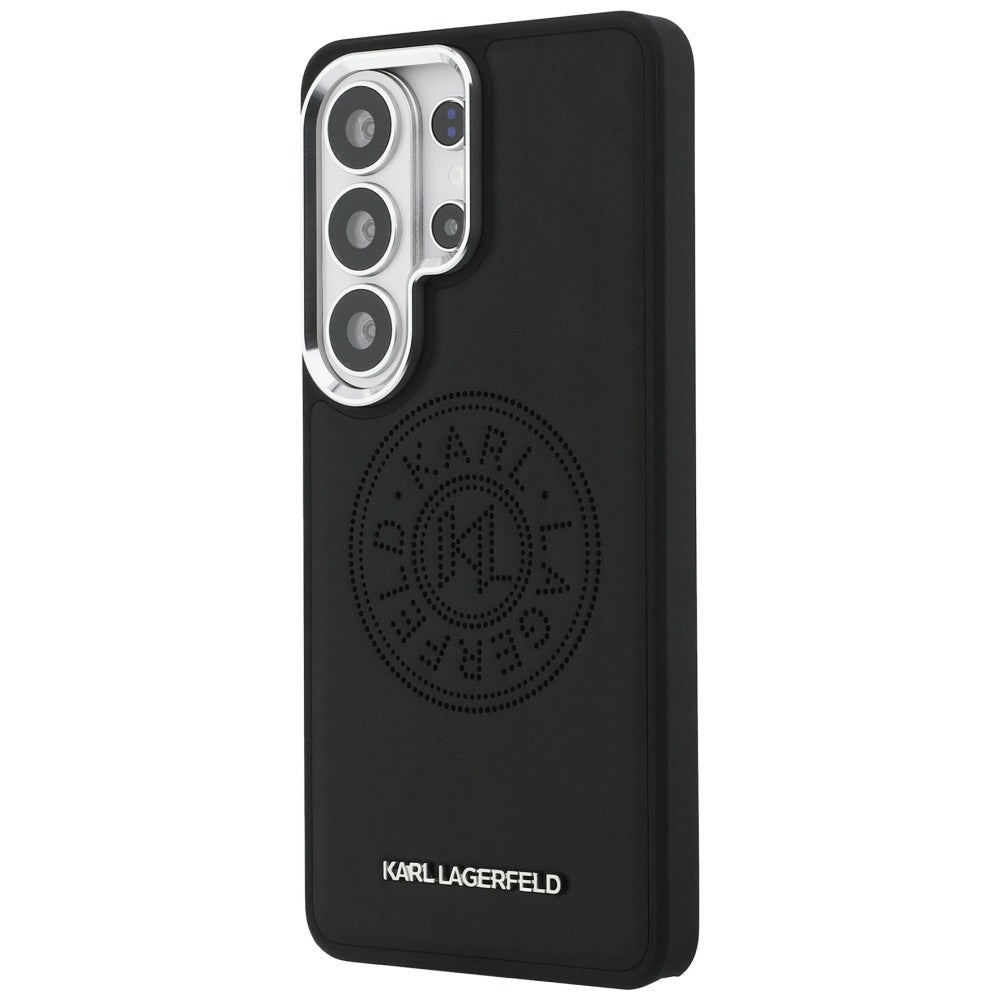 MagSafe Hülle für Samsung Galaxy S26 Ultra S948, Karl Lagerfeld, Karl Round Point Logo, Schwarz