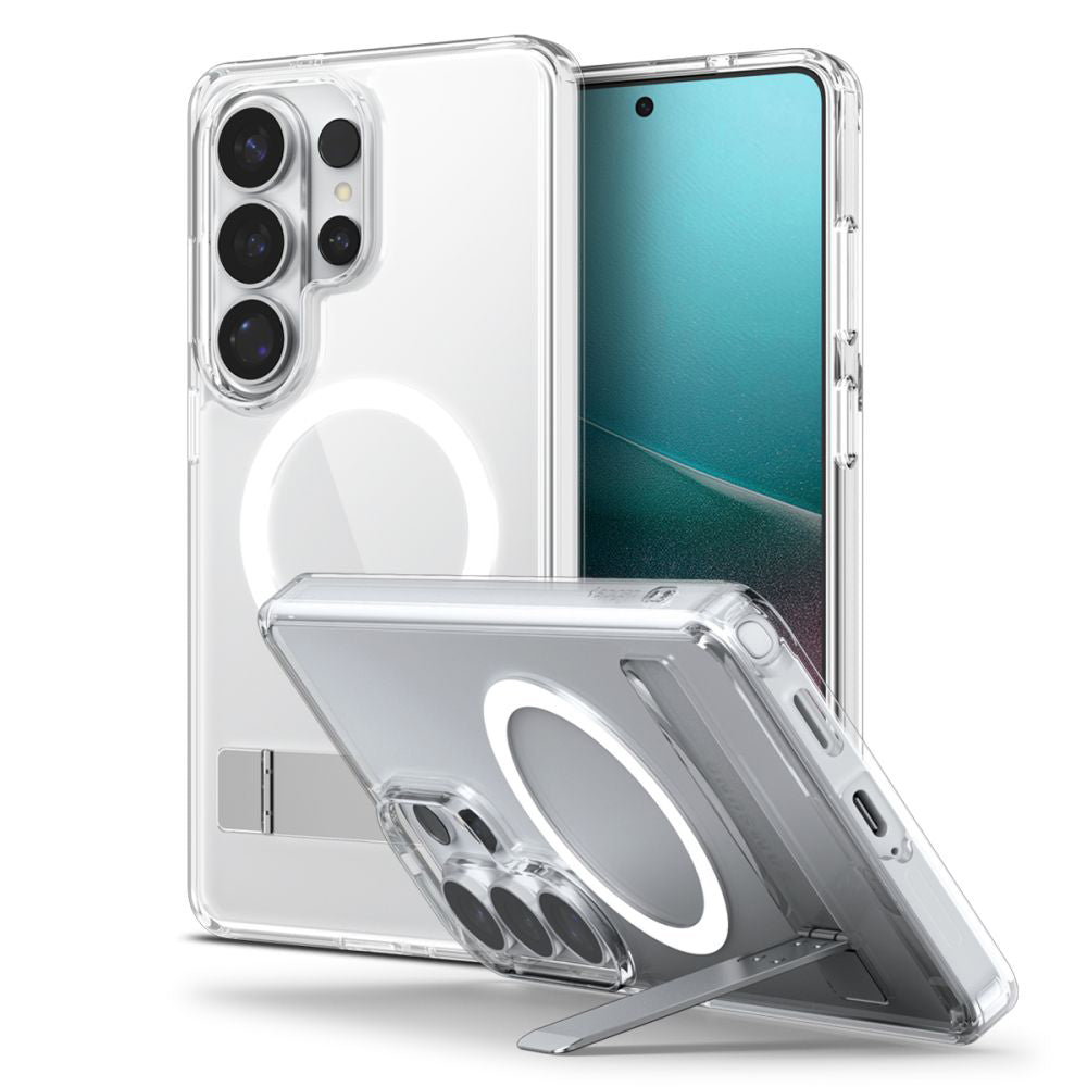 MagSafe Hülle für Samsung Galaxy S26 Ultra S948, Spigen, Ultra Hybrid S, Transparent Weiß ACS11032